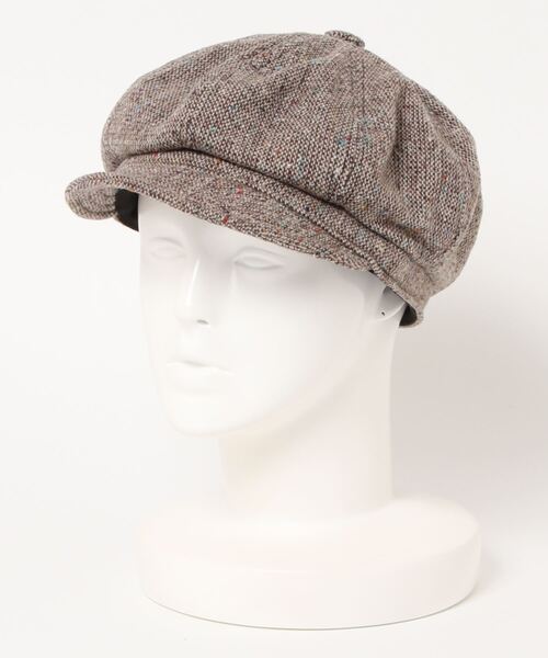 NEW YORK HAT（ニューヨークハット）の「【NEW YORK HAT/ニューヨークハット】（UN）TWEED SPITFIRE（ハンチング/ベレー帽・メンズ・グレー/ブラウン・LARGE/X-LARGE）」の2枚目の写真