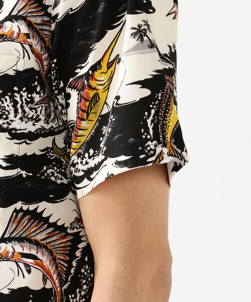 BEAMS PLUS(ビームスプラス)の「DALE HOPE × BEAMS PLUS / 別注 ショートスリーブ アロハシャツ(シャツ/ブラウス・メンズ・ネイビー/オフホワイト・MEDIUM/X-LARGE/SMALL/LARGE)」の10枚目の写真