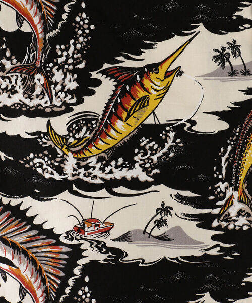 BEAMS PLUS(ビームスプラス)の「DALE HOPE × BEAMS PLUS / 別注 ショートスリーブ アロハシャツ(シャツ/ブラウス・メンズ・ネイビー/オフホワイト・MEDIUM/X-LARGE/SMALL/LARGE)」の12枚目の写真