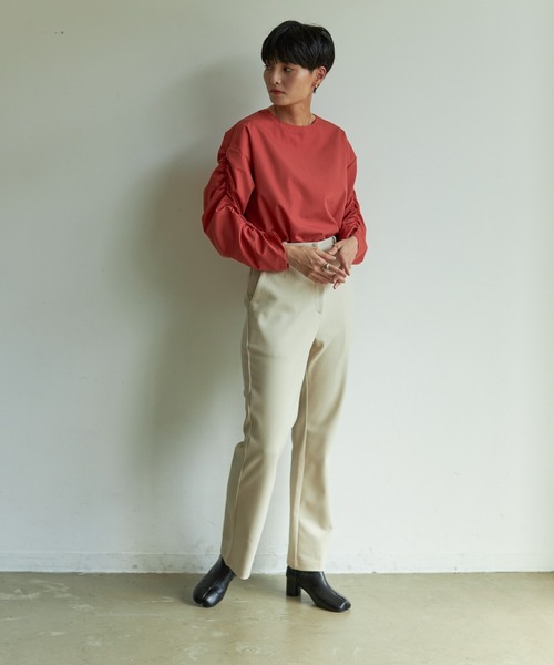 VACANCY（ヴァカンシー）の「ボリュームシャーリング2wayブラウス（シャツ/ブラウス・レディース・ブラック/オレンジ/ブルー/グリーン・FREE）」の6枚目の写真