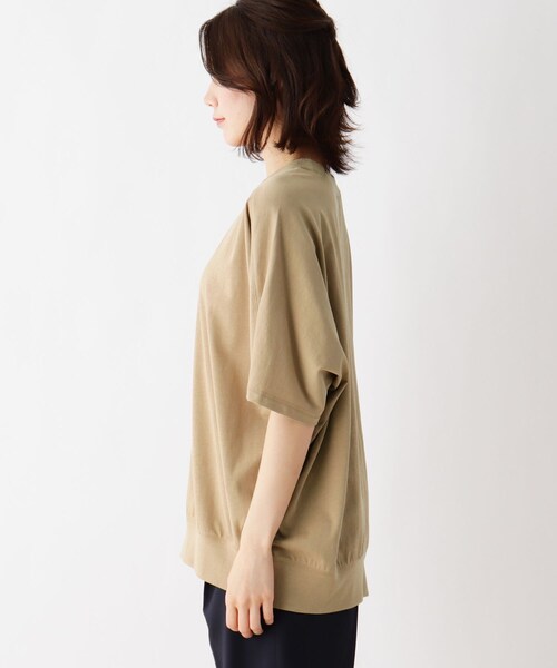 SHOO・LA・RUE（シューラルー）の「◆【SHOO ICE】ひんやりドルマンプルオーバー（Tシャツ/カットソー・レディース・ブラック/キャメル/ホワイト系/パープル系4・00）」の8枚目の写真