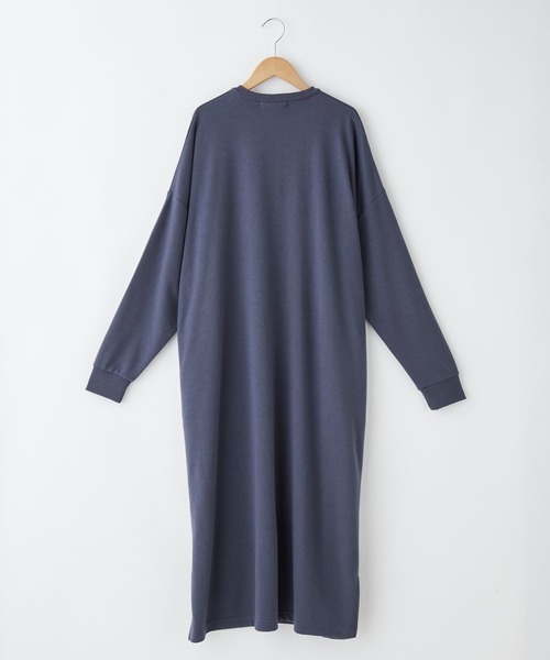 U.S. POLO ASSN.(ユーエスポロアッスン)の「U.S. POLO ASSN. /ユーエスポロアッスン 別注ワンポイント刺繍ロゴ オーバーサイズラガーシャツワンピース(ワンピース・レディース・ブラック/オレンジ/モスグリーン/ブラック×ベージュ/ネイビー/モカ/グレイッシュベージュ/ネイビー系1/ブラック×ホワイト/グリーン系1/オートミール・FREE)」の16枚目の写真