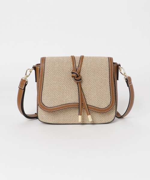 RODE SKO（ロデスコ）の「FENNA 異素材コンビショルダー（ショルダーバッグ・レディース・ブラウン/オレンジ・ONE）」の8枚目の写真