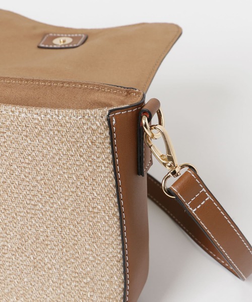 RODE SKO（ロデスコ）の「FENNA 異素材コンビショルダー（ショルダーバッグ・レディース・ブラウン/オレンジ・ONE）」の18枚目の写真