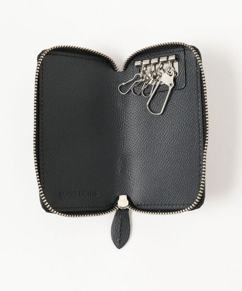 BEAMS LIGHTS(ビームスライツ)の「BEAMS LIGHTS / レザー キーケース(キーケース/キーアクセサリー・メンズ・ブラック/ベージュ・ONE SIZE)」の5枚目の写真