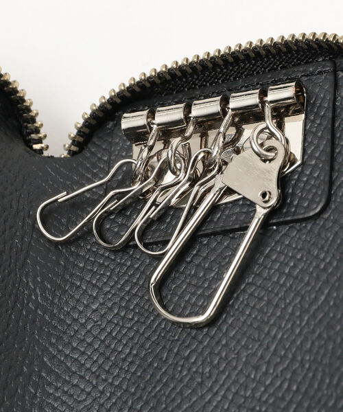 BEAMS LIGHTS(ビームスライツ)の「BEAMS LIGHTS / レザー キーケース(キーケース/キーアクセサリー・メンズ・ブラック/ベージュ・ONE SIZE)」の6枚目の写真