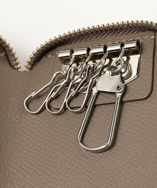 BEAMS LIGHTS(ビームスライツ)の「BEAMS LIGHTS / レザー キーケース(キーケース/キーアクセサリー・メンズ・ブラック/ベージュ・ONE SIZE)」の11枚目の写真