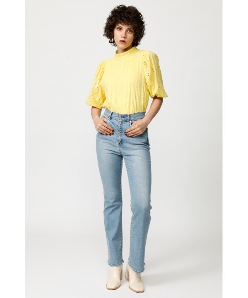 SLY コットン レース パフスリーブ トップス セール】COTTON LACE PUFF SLEEVE TOPS コットン レース