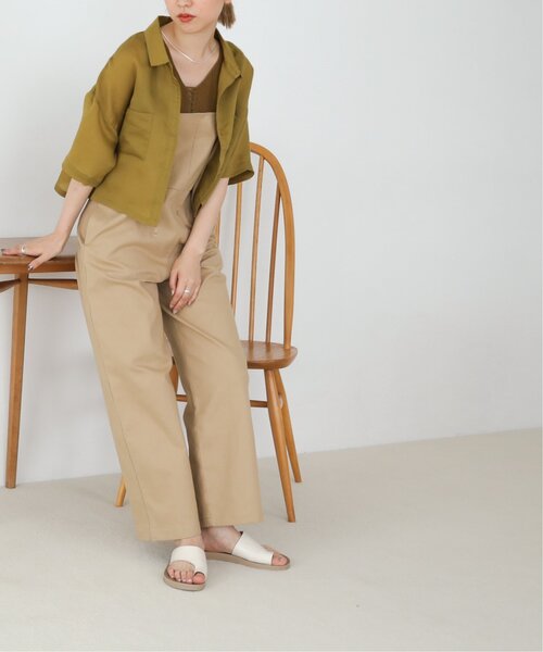 RAY CASSIN（レイカズン）の「テンセルガーゼショートシャツ（シャツ/ブラウス・レディース・ライトカーキ/オフホワイト/ブラック/モカ・FREE）」の20枚目の写真