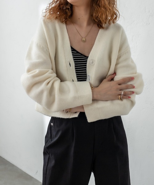 mystic - mystic ショートカーディガン　今季 mystic（ミスティック）の「スウェットライクドルマンショート