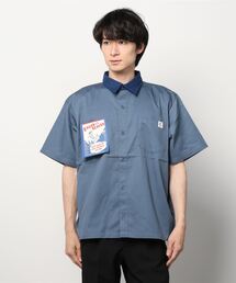 【 BIG BILL / ビッグビル 】 ツイル ワークシャツ 半袖 X58591D BNU