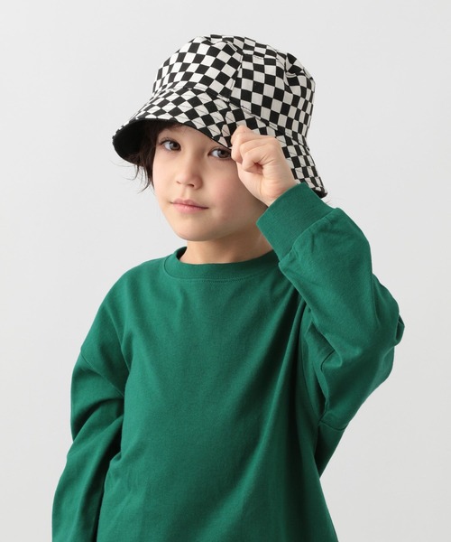 GLOBAL WORK(グローバルワーク)の「キッズ/リバーシブルバケットHAT/219193(ハット・キッズ・その他/ブラック/グレー系その他・MEDIUM/LARGE)」の4枚目の写真