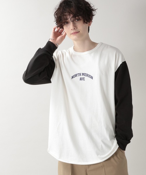 RAGEBLUE(レイジブルー)の「<SIGNAL SPORTS/シグナルスポーツ>ベースボールTシャツ/217835(Tシャツ/カットソー・メンズ・ブラック/パープル/マスタード・MEDIUM/LARGE)」の1枚目の写真