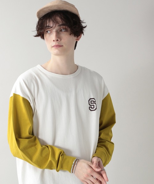 RAGEBLUE(レイジブルー)の「<SIGNAL SPORTS/シグナルスポーツ>ベースボールTシャツ/217835(Tシャツ/カットソー・メンズ・ブラック/パープル/マスタード・MEDIUM/LARGE)」の10枚目の写真