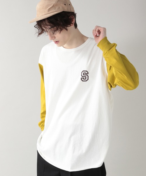 RAGEBLUE(レイジブルー)の「<SIGNAL SPORTS/シグナルスポーツ>ベースボールTシャツ/217835(Tシャツ/カットソー・メンズ・ブラック/パープル/マスタード・MEDIUM/LARGE)」の11枚目の写真