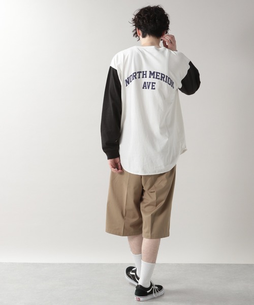 RAGEBLUE(レイジブルー)の「<SIGNAL SPORTS/シグナルスポーツ>ベースボールTシャツ/217835(Tシャツ/カットソー・メンズ・ブラック/パープル/マスタード・MEDIUM/LARGE)」の5枚目の写真