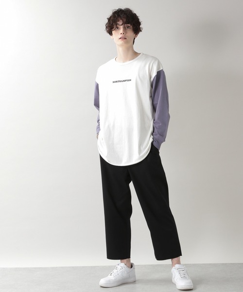 RAGEBLUE(レイジブルー)の「<SIGNAL SPORTS/シグナルスポーツ>ベースボールTシャツ/217835(Tシャツ/カットソー・メンズ・ブラック/パープル/マスタード・MEDIUM/LARGE)」の14枚目の写真