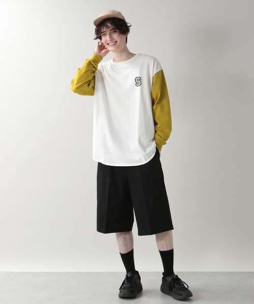 RAGEBLUE(レイジブルー)の「<SIGNAL SPORTS/シグナルスポーツ>ベースボールTシャツ/217835(Tシャツ/カットソー・メンズ・ブラック/パープル/マスタード・MEDIUM/LARGE)」の8枚目の写真
