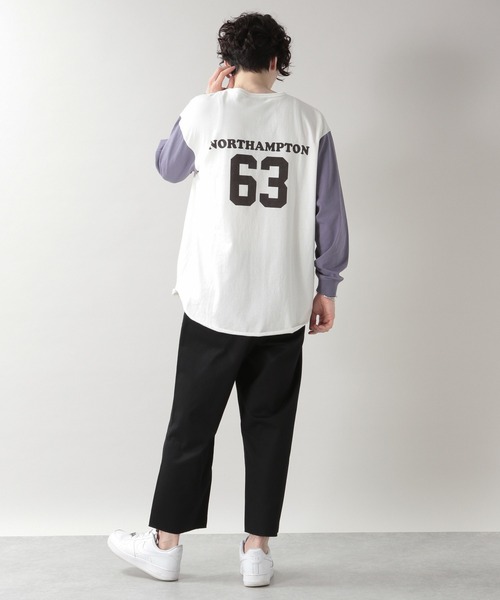 RAGEBLUE(レイジブルー)の「<SIGNAL SPORTS/シグナルスポーツ>ベースボールTシャツ/217835(Tシャツ/カットソー・メンズ・ブラック/パープル/マスタード・MEDIUM/LARGE)」の15枚目の写真