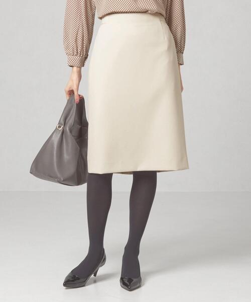 closet story(クローゼットストーリー)の「<closet story(クローゼットストーリー)>ダブルクロス タイトスカート -ウォッシャブル-(スカート・レディース・ナチュラル/ネイビー/ベージュ・S/M/L)」の3枚目の写真