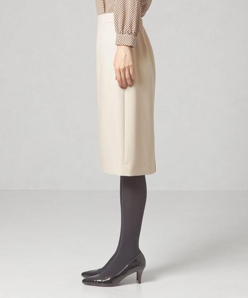 closet story(クローゼットストーリー)の「<closet story(クローゼットストーリー)>ダブルクロス タイトスカート -ウォッシャブル-(スカート・レディース・ナチュラル/ネイビー/ベージュ・S/M/L)」の5枚目の写真
