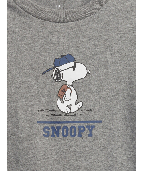 GAP（ギャップ）の「スヌーピー 2イン1 Tシャツ (キッズ)（Tシャツ/カットソー・キッズ・レッド/ヘザーグレー/ダークブルー/オフホワイト・S/L/M/XL/XXL）」の6枚目の写真