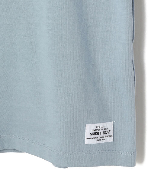 schott（ショット）の「Schott/ショット/PHOTO LS T-SHIRT WINDOW"/フォトロンT ウィンドウ"（Tシャツ/カットソー・メンズ・ホワイト/ブラック/ライトブルー・MEDIUM/LARGE/X-LARGE）」の9枚目の写真