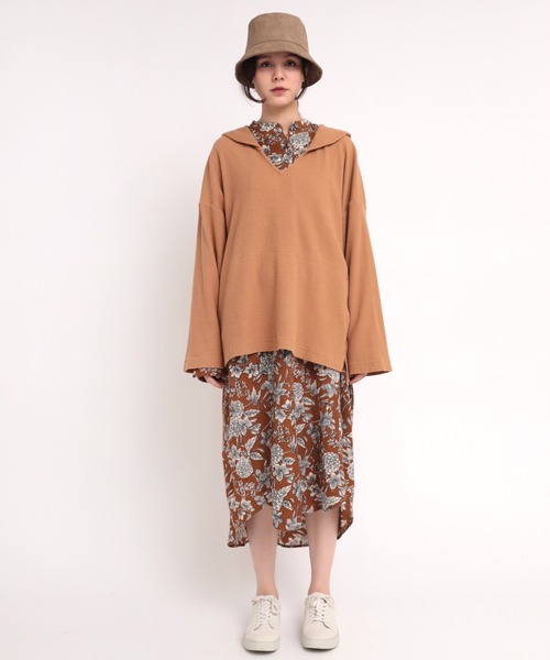 RNA-N（アールエヌエーエヌ）の「M1760 針抜きセーラープルオーバー（Tシャツ/カットソー・レディース・ダークネイビー/キャメル/オフホワイト・MEDIUM）」の13枚目の写真