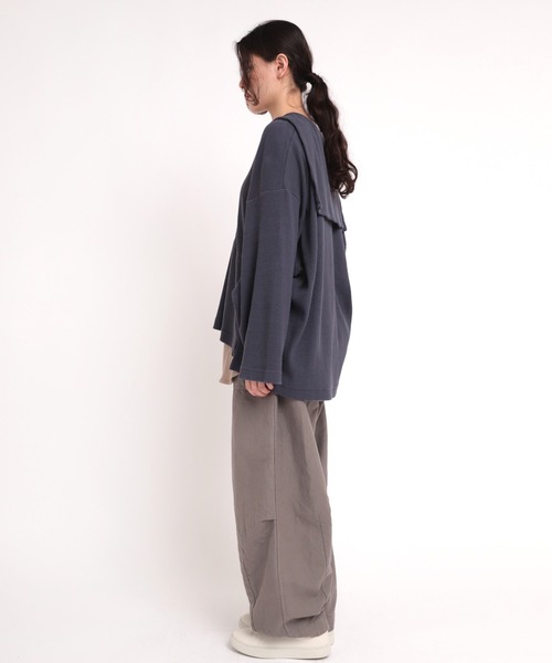 RNA-N（アールエヌエーエヌ）の「M1760 針抜きセーラープルオーバー（Tシャツ/カットソー・レディース・ダークネイビー/キャメル/オフホワイト・MEDIUM）」の9枚目の写真