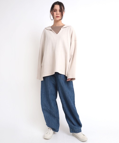 tシャツ M1760 針抜きセーラープルオーバー レディース RNA-N tシャツ M1760 針抜きセーラープルオーバー レディース