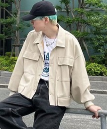 ８(eight) | ＰＵファティーグジャケット(ライダースジャケット)