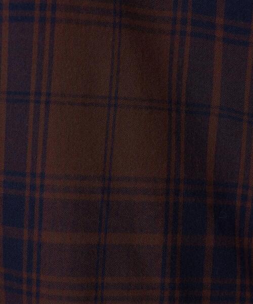 5525Gallery（ゴーゴーニーゴーギャラリー）の「【別注】 ＜5525gallery（5525ギャラリー）＞ NEL CHECK/シャツ（シャツ/ブラウス・メンズ・ブラウン/ダークグリーン・M/L）」の6枚目の写真