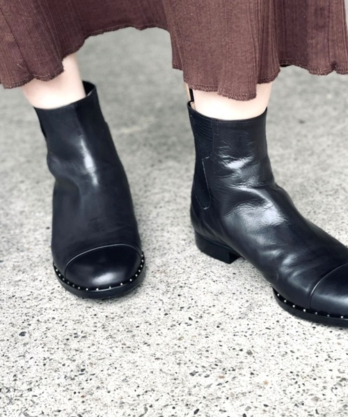 pelleterno（ペレテルノ）の「【Pelleterno】スタッズチェルシーブーツ（ブーツ・レディース・ブラック・38/39）」の8枚目の写真