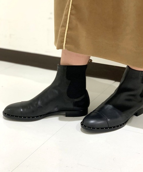 pelleterno（ペレテルノ）の「【Pelleterno】スタッズチェルシーブーツ（ブーツ・レディース・ブラック・38/39）」の4枚目の写真