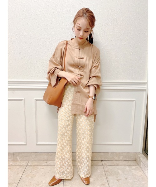 JUMELLE(ジュメロ)の「フラワーパンツ(その他パンツ・レディース・ベージュ/ブラウン・SMALL/MEDIUM)」の16枚目の写真