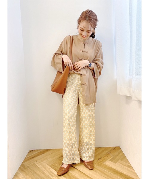 JUMELLE(ジュメロ)の「フラワーパンツ(その他パンツ・レディース・ベージュ/ブラウン・SMALL/MEDIUM)」の11枚目の写真