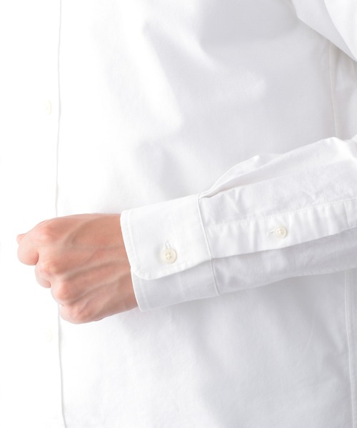 GLOBAL WORK（グローバルワーク）の「オックスフォードバンドカラーシャツ/952744（シャツ/ブラウス・メンズ・ホワイト/その他3/ホワイト系その他/ベージュ系その他3/ダークブルー/グリーン系その他3・SMALL/MEDIUM/LARGE/X-LARGE）」の12枚目の写真