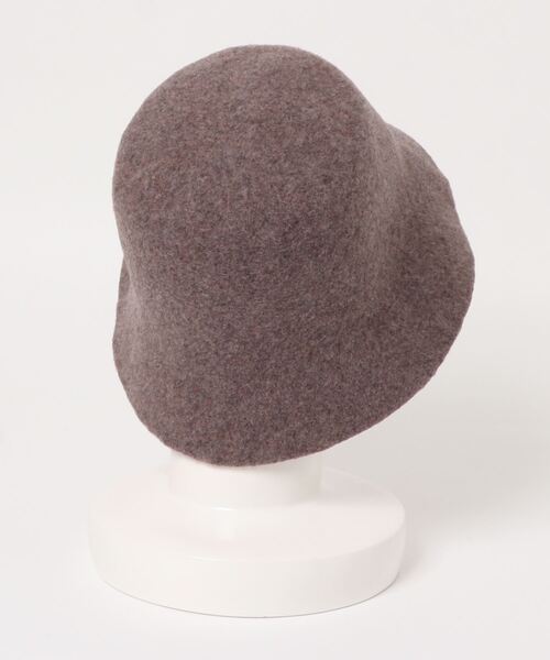 DouDou(ドゥドゥ)の「ウールバケットハット(ハット・レディース・ブラック/グレイッシュベージュ・FREE)」の4枚目の写真