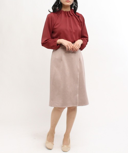 LOUISE ODIER(ルイーズオディール)の「とろみハイネックブラウス(シャツ/ブラウス・レディース・ホワイト/チャコール/ミント/グレイッシュベージュ/サックスブルー/ピンク系その他・MEDIUM/LARGE)」の14枚目の写真
