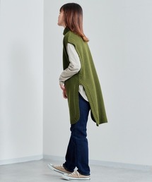 cepo | タートルニット スリットベストワンピース(チュニック)