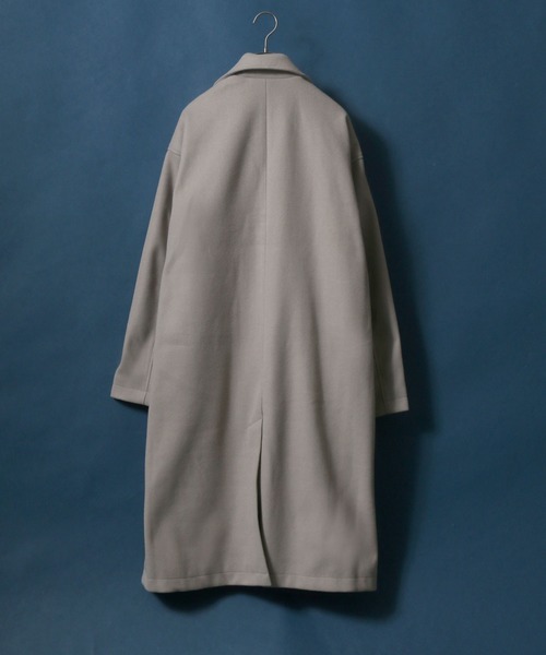 ANPAS（アンパス）の「Stretch Melton Oversize Long Chester Coat/ストレッチメルトン オーバーサイズ 比翼仕立て ロングチェスターコート（チェスターコート・メンズ・ブラック/モカ/グレイッシュベージュ・M/L）」の15枚目の写真
