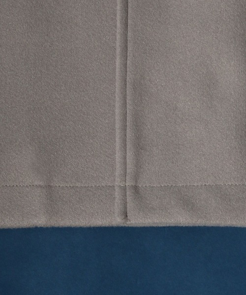ANPAS（アンパス）の「Stretch Melton Oversize Long Chester Coat/ストレッチメルトン オーバーサイズ 比翼仕立て ロングチェスターコート（チェスターコート・メンズ・ブラック/モカ/グレイッシュベージュ・M/L）」の5枚目の写真