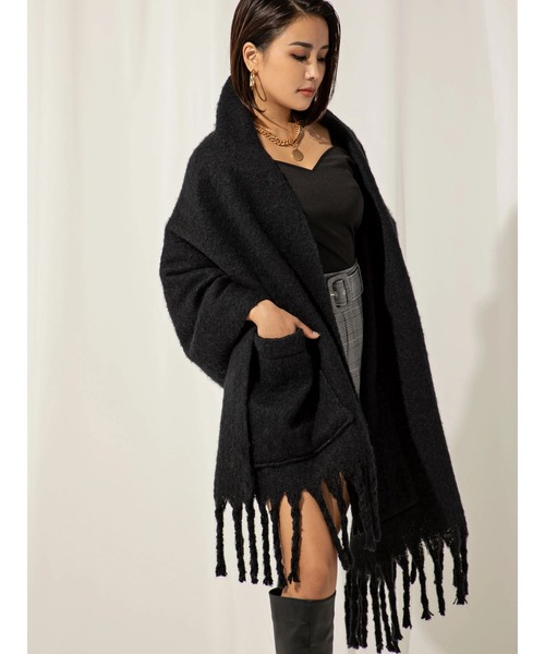 DURAS（デュラス）の「ボリュームストール（ストール/ショール・レディース・ブラック/ベージュ/ブラウン/アイボリー・FREE）」の12枚目の写真