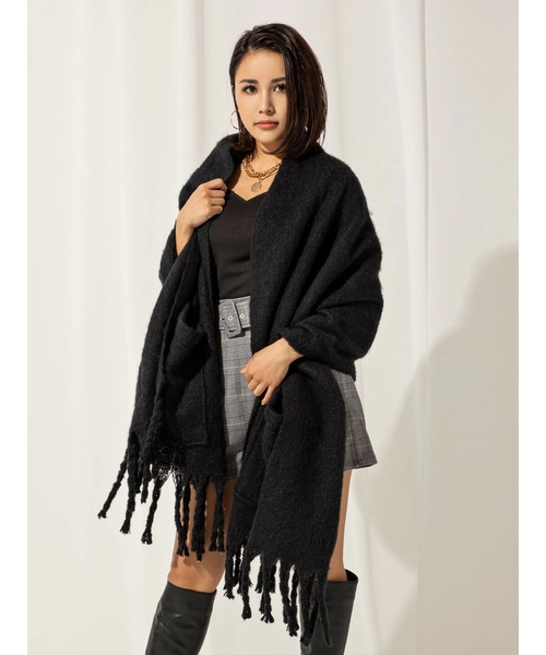 DURAS（デュラス）の「ボリュームストール（ストール/ショール・レディース・ブラック/ベージュ/ブラウン/アイボリー・FREE）」の11枚目の写真