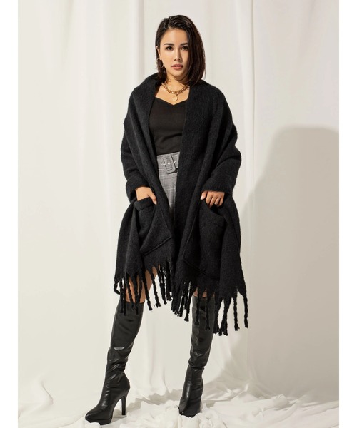 DURAS（デュラス）の「ボリュームストール（ストール/ショール・レディース・ブラック/ベージュ/ブラウン/アイボリー・FREE）」の9枚目の写真