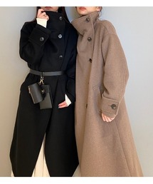 Rienda ウールミックスバックボタンレディーコート rienda ウールMIXバックボタンレディーCT - メルカリ