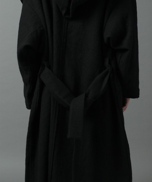 HARE　完売品　コート　ブラック　アウター 美品　フード付き 楽天市場】フード付き コート 裾 フレア アウター カシミヤ混