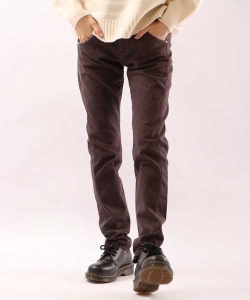 Antgauge(アントゲージ)の「LILY BOYS TAPERED(デニムパンツ・レディース・ブラック/ダークカーキ/オリーブ/モカ・S/SS/L/M)」の3枚目の写真