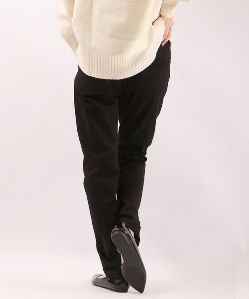 Antgauge(アントゲージ)の「LILY BOYS TAPERED(デニムパンツ・レディース・ブラック/ダークカーキ/オリーブ/モカ・S/SS/L/M)」の6枚目の写真