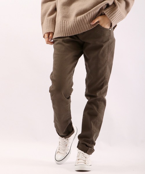 Antgauge(アントゲージ)の「LILY BOYS TAPERED(デニムパンツ・レディース・ブラック/ダークカーキ/オリーブ/モカ・S/SS/L/M)」の15枚目の写真